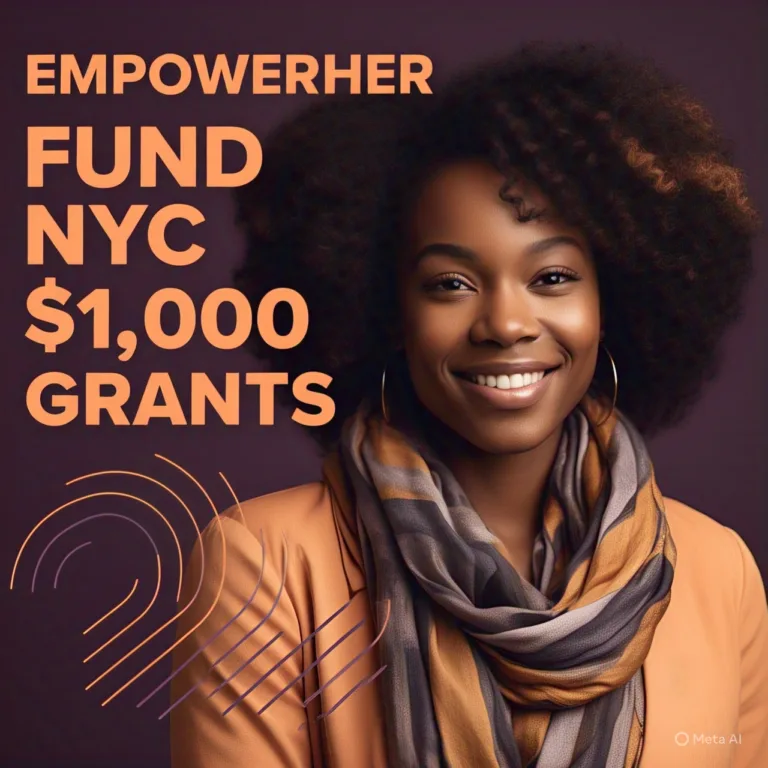 EmpowerHer Fund: Quarterly $1,000 Grants for Women Entrepreneurs in NYC