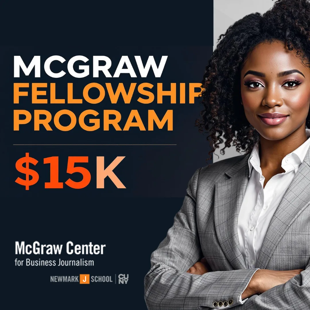 McGraw Fellowship Program $15K Business Journalism In Free Funds