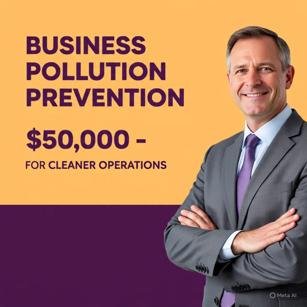 Business Pollution Prevention Program: Get $50,000 for Clean Equipment & Safer Chemicals