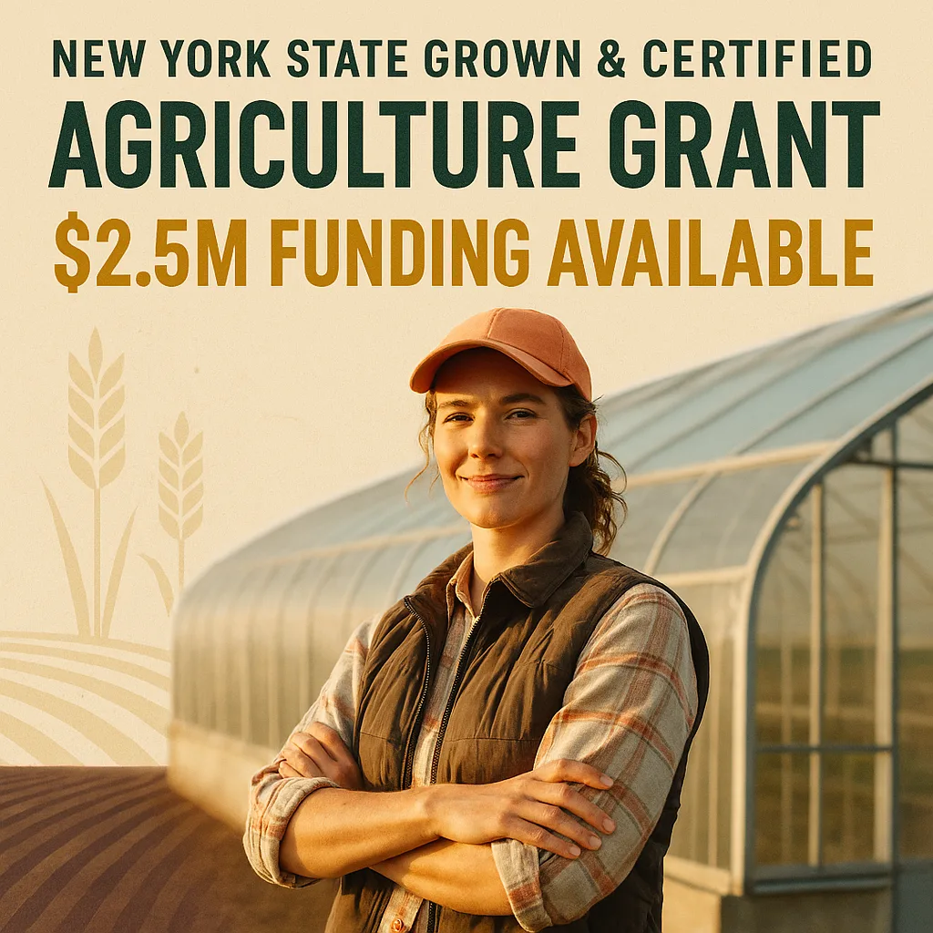 NYS Grown & Certified Grant: $2.5M Grant Money For Agriculture