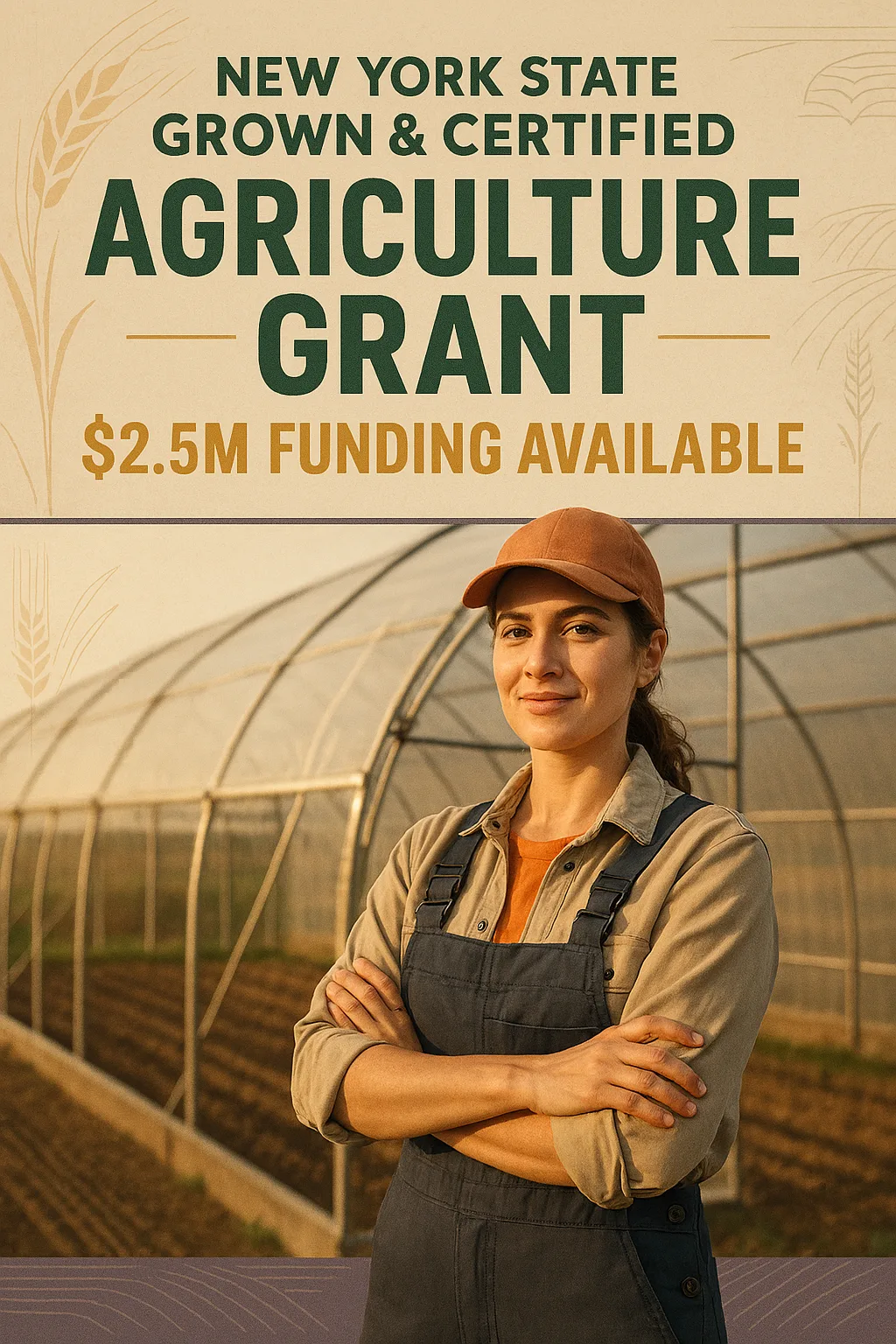 NYS Grown & Certified Grant: $2.5M Grant Money For Agriculture - New York State Grown & Certified Program: A state branding and marketing initiative that promotes agricultural products grown and produced in New York, emphasizing quality, freshness, and local economic support for grant money for agriculture recipients.- Agricultural Entities: Farms, agricultural businesses, food processors, cooperatives, and related organizations engaged in agricultural production, processing, or marketing activities eligible for this grant money for agriculture.