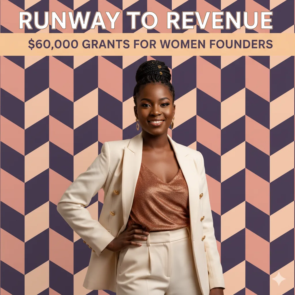 Runway to Revenue Accelerator Program – $60,000 Grants for Women Owned Businesses in Fashion & Tech + $10,000 Seed Funding