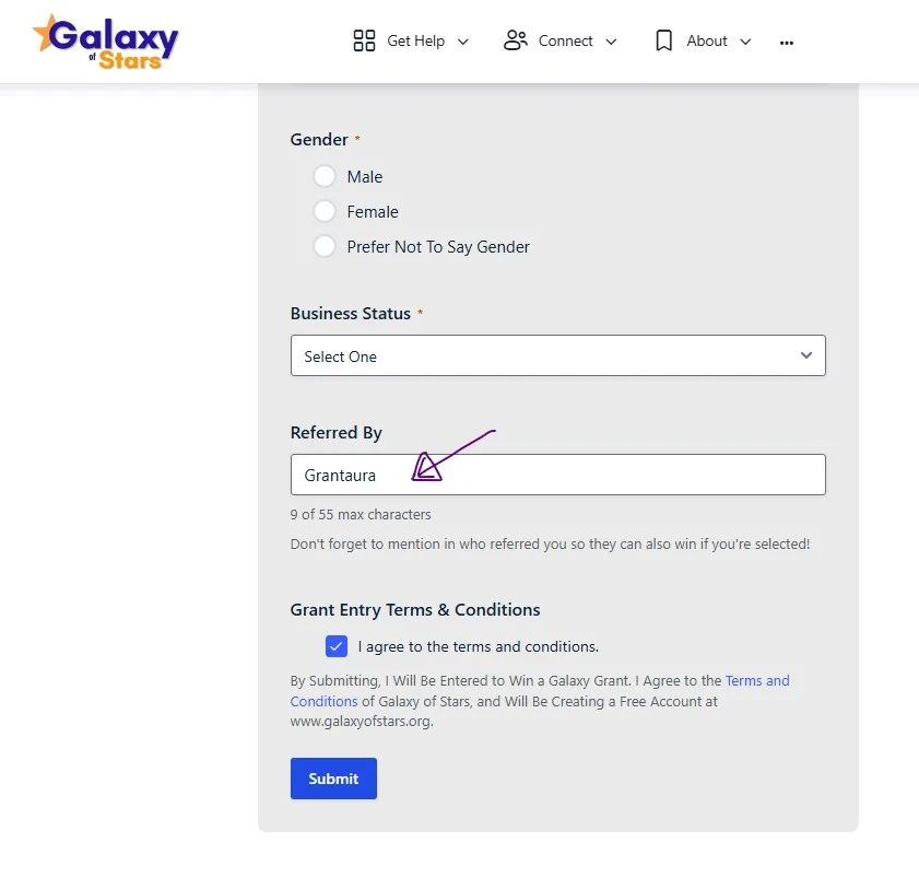 Galaxy of Stars grants