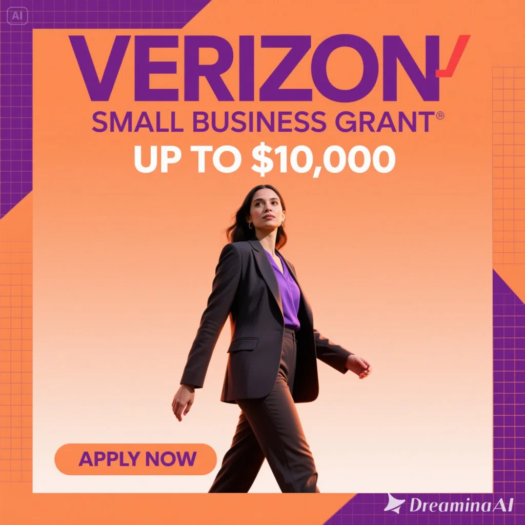 Verizon Small Business Grant: 50 Businesses Win $10,000 Digital Ready Funding + Free Training Worth $14 Million