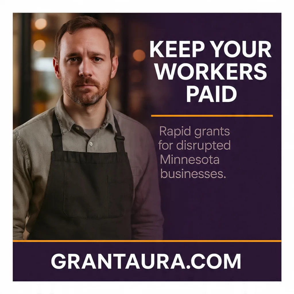 Open for Tomorrow Fund: Minnesota Rapid Micro-Grants for Disrupted Small Businesses (2026)