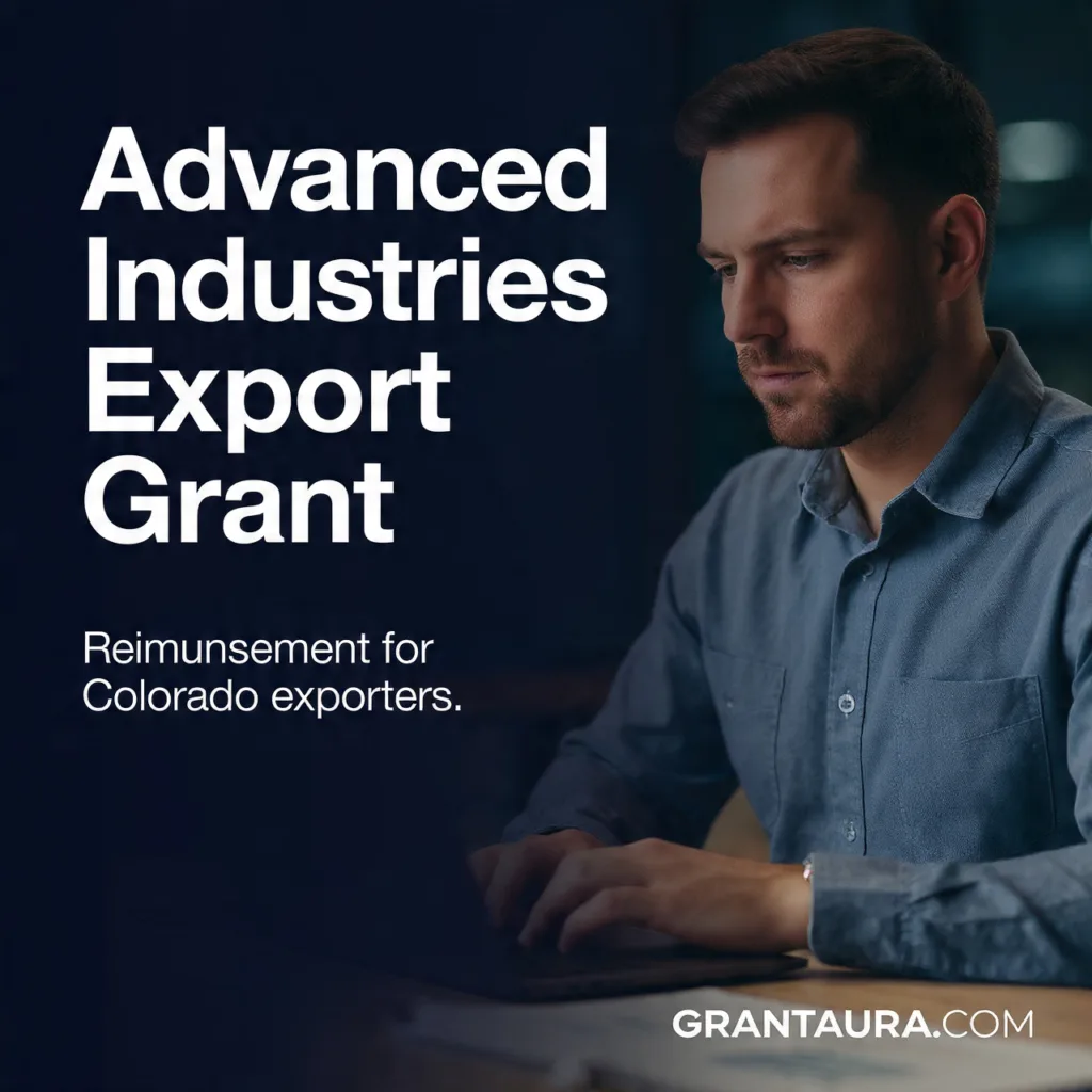 Advanced Industries Export Grant: Colorado Funding With Consultant Network Access
