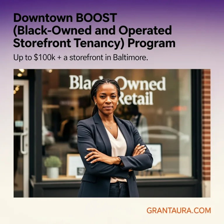 Downtown BOOST (Black-Owned and Operated Storefront Tenancy) Program
