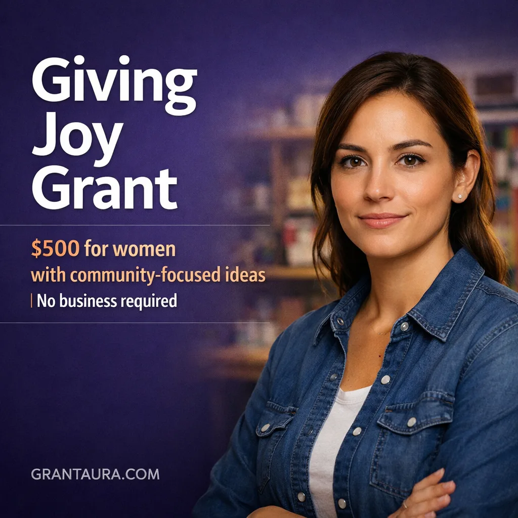 Giving Joy Grant: $500 Grant for Women Entrepreneurs