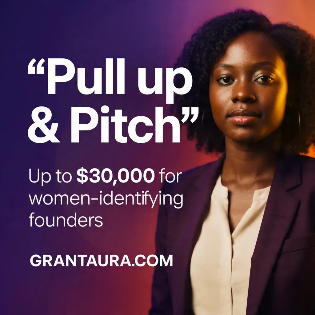 Pull Up & Pitch Live Pitch Competition for Underrepresented Women Founders