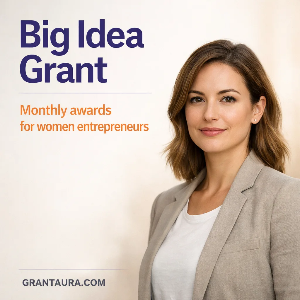The Big Idea Grant – $1000 Monthly Grants For Women Entrepreneurs & Nonprofits