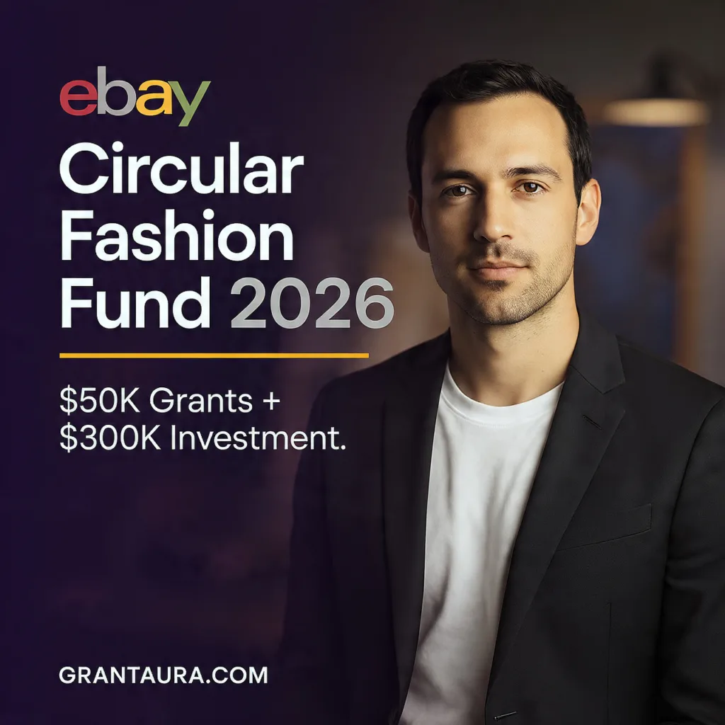 eBay Circular Fashion Fund 2026 $50K Grant + $300K Investment for Fashion Startups